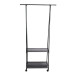 Вешалка передвижная напольная THE NEW COAT RACK для одежды и обуви на колесиках Черная (NRACK12-AV)