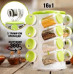 Набор спецовниц Spice Rack 16 в 1 кухонный вращающийся Стойка-карусель для специй с отсеком для столовых приборов (SPIC161-AV)