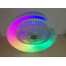 Вентилятор электрический USB 3-скоростной с цветной подсветкой 180°(FAN180-AV)