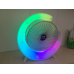 Вентилятор электрический USB 3-скоростной с цветной подсветкой 180°(FAN180-AV)