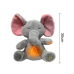 Интерактивная мягкая игрушка-ночник дышащий Слоник Elephant Серый Успокаивающая плюшевая игрушка(ELEPH30-AV)