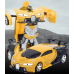 Машинка трансформер на радиоуправлении AToys Bugatti-Robot 1:18 световые эффекты Черно-желтая(ATR118-AV)