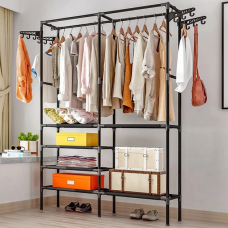 Вешалка для одежды (160x112x46см) Simple Coat Rack Double Row / Вешалка с полками(COAT16112-AV)