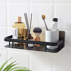 Подвесная металлическая полка для ванной комнаты Bathroom shelf Органайзер в ванную До 10 кг(NBAS10-AV)
