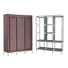 Складной каркасный тканевый шкаф Storage Wardrobe 88130, шкаф на три секции 130*45*175(Storage88130-AV)