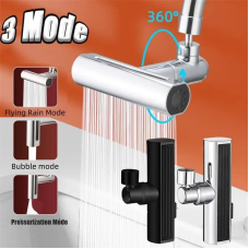 Смеситель для кухни с водопадом поворотный барботер SHOWER HEAD AND527(AND527-AV)