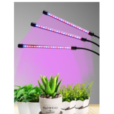 Ультрафиолетовая лампа для растений j22wl-03 LED LIGHT Полный спектр 3 головы LED(J22WL-AV)