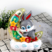 Детский музыкальный ночник Зайка на Луне Moon Rabbit Детская игрушка с подсветкой и световыми эффектами(MRB193-AV)