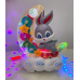 Детский музыкальный ночник Зайка на Луне Moon Rabbit Детская игрушка с подсветкой и световыми эффектами(MRB193-AV)