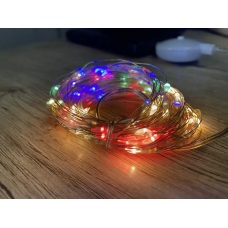 Гирлянда проволока музыкальная прозрачный провод USB RGB разноцветная SF-4(NNSF4-AV)
