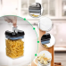 Набор прозрачных контейнеров для сыпучих 5 предметов FOOD с крышками(FOOD55-AV)