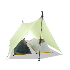 Тент натяжной для кемпинга Traveler 3x3x2.3м туристический, пляжный водонепроницаемый навес с чехлом UKG(UKG332-AV)