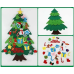 Детская Рождественская елочка из фетра Без игрушек Chrismas Free елочка на стену 95x70 см (FETR260-AV)