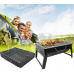 Переносной туристический мангал для барбекю 43x29 см, черный (BBQ4329-AV)