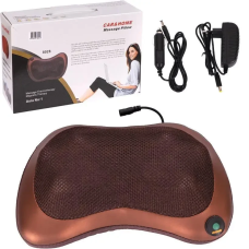 Роликовая массажная подушка для спины и шеи Massage pillow | массажная подушка | массажер с подогревом (NN2473-AV)