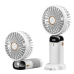 Портативный вентилятор Mini fan XL-880 диаметр 9 см с подставкой для телефона и дисплеем синий (XL880-AV)