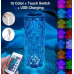 Беспроводная настольная аккумуляторная лампа-ночник Роза с пультом 22см RGB Crystal Rose (CRR22-AV)