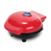 Вафельница электрическая мини диаметром 10 см для бельгийских вафель Mini Waffle Maker J Красная (MRK32-AV)