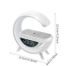 Настольная смарт лампа, ночник BT-3401 RGB Rainbow Light-Wireless Happy Light с Bluetooth колонкой беспроводная зарядка (NBT3401-AV)