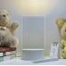 Светодиодный Led ночник доска для заметок и рисования маркером 12,5 х 17,5 см, от USB 3 подсветки  LAMP 3D Белый (LAMP127-AV)