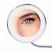 Светодиодное LED зеркало 10х Flexible Mirror для макияжа с присоской на гибкой ножке с увеличением