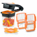 Овощерезка Nicer Dicer слайсер измельчитель с контейнером на 200 мл Оранжево-чёрная (Quick 5в1)
