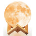Ночной светильник в виде луны 3D Moon Light 15 см сенсорный на 5 режимов как ночник для ребенка Разный цвет луны