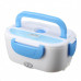 Ланч бокс с подогревом The Electric Lunch Box 12V автомобильный контейнер для подогрева еды в машину Синий с белым