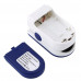 Пульсоксиметр на палец Midas Oximeter LK87i на батарейках OLED дисплей бело-синий (47892)