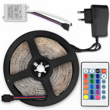 Светодиодная RGB лента 5м 2835 RGB с контроллером и блоком питания (RBGG55-AV)