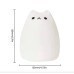 Силиконовый детский ночник Котик Little Cat Silicone Led 7-цветной RGB режим с аккумулятором и USB зарядкой Белый (LJC-124-AV)