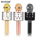 Bluetooth микрофон WSTER WS-858 для караоке с изменением голоса звуковыми эффектами (9192-AV)