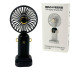 Вентилятор портативний Mini fan AND XL-880 діаметр 9 см з підставкою для телефону та дисплеєм чорний (RZN-23101873)