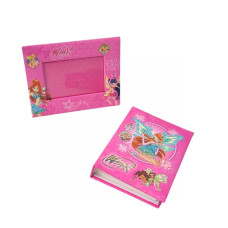 Фотоальбом дитячий з рамкою Winx 08A-PF на 60 фото 12 х 8 см рожевий (RZN-23091766)