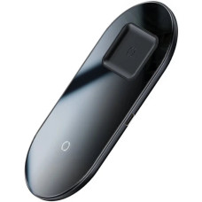 Зарядний пристрій бездротовий 2в1 Baseus Simple 18 W 2 А чорний (RZN-23105741)