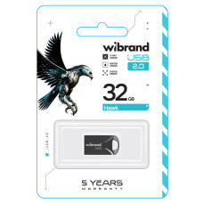 Флеш пам'ять USB 32 GВ Wibrand Hawk USB 2.0 чорний (RZN-23098561)
