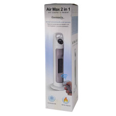 Тепловентилятор обігрівач Germatic Air Max BFX-768-1668 електричний 2000 Вт білий (RZN-23103769)