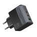 Зарядний блок живлення 2xType-C+USB HOCO CS75A Star Speed 70 W 5 V 3 A чорний (RZN-23106378)