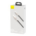 Кабель USB/Type-C 0.25 м Baseus Metal 66 Вт чорний зі сріблястим (RZN-23105468) Кабель USB/Type-C 0.25 м Baseus Metal 66 Вт чорний зі сріблястим (RZN-23105468)