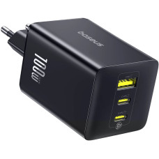 Зарядний блок живлення 2хType-C+USB Baseus FE11 EnerFill 100 W 20 V 3 A чорний (RZN-23105738)