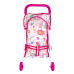 Іграшкова коляска для ляльок 43 х 38 х 27 см 899K-1E зі світловими ефектами рожевий (RZN-23102611)