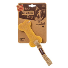 Жувальна іграшка для собак Кістка Gigwi Gum 2302 24 см жовтий (RZN-23100774)