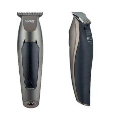 Бездротова машинка для стрижки волосся VGR V-030 USB 5 насадок сріблястий (RZN-23090137)