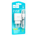 Зарядний пристрій з кабелем 2xUSB/microUSB 1 м HOCO C141A Smart 10.5 W 5 V 2.1 А білий (RZN-23105634) Зарядний пристрій з кабелем 2xUSB/microUSB 1 м HOCO C141A Smart 10.5 W 5 V 2.1 А білий (RZN-23105634)