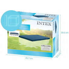 Тент-чохол для басейну Intex 28037 400 х 200 см синій (RZN-23099949)