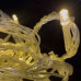 Світлодіодна гірлянда-завіса прозорий дріт 320 LED Magic Lights ліхтарики 3 х 1.5 м 8 режимів теплий білий (RZN-23101021)