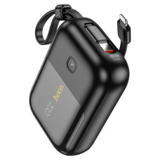 Універсальна мобільна батарея 10000 mAh Hoco Q20 Fountain 22.5 W повербанк з дисплеєм чорний (RZN-23100982)