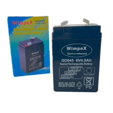 Акумуляторна батарея для ваг Wimpex GD-645 4.5 Ah 6 V свинцево-кислотна (RZN-23095444) Акумуляторна батарея для ваг Wimpex GD-645 4.5 Ah 6 V свинцево-кислотна (RZN-23095444)