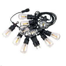 Світлодіодна гірлянда белт-лайт вулична чорний дріт 10 LED Magic Lights лампа з мерехтінням 5 м теплий білий (RZN-23096677)