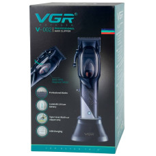 Бездротова машинка для стрижки волосся VGR V-002 USB 4 насадки чорний (RZN-23103219)